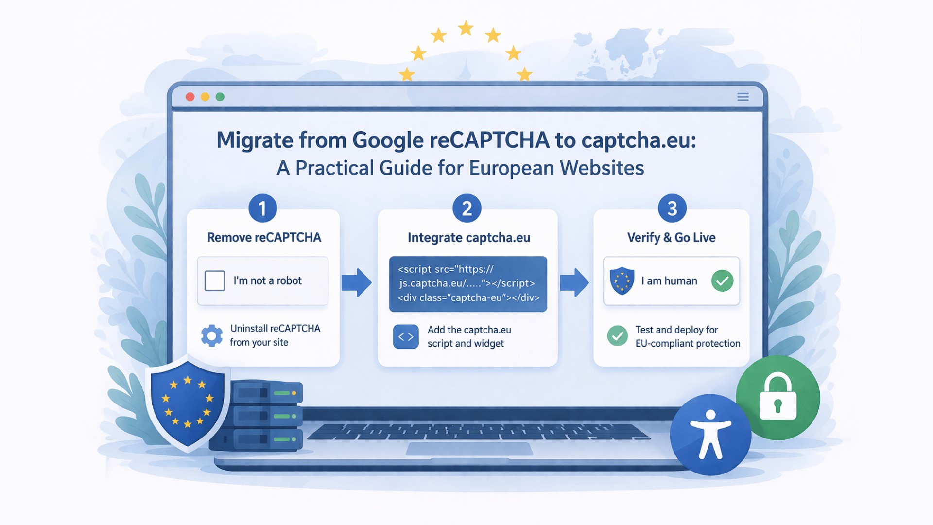 Migrate from Google reCAPTCHA to captcha.eu: A Practical Guide for European Websites